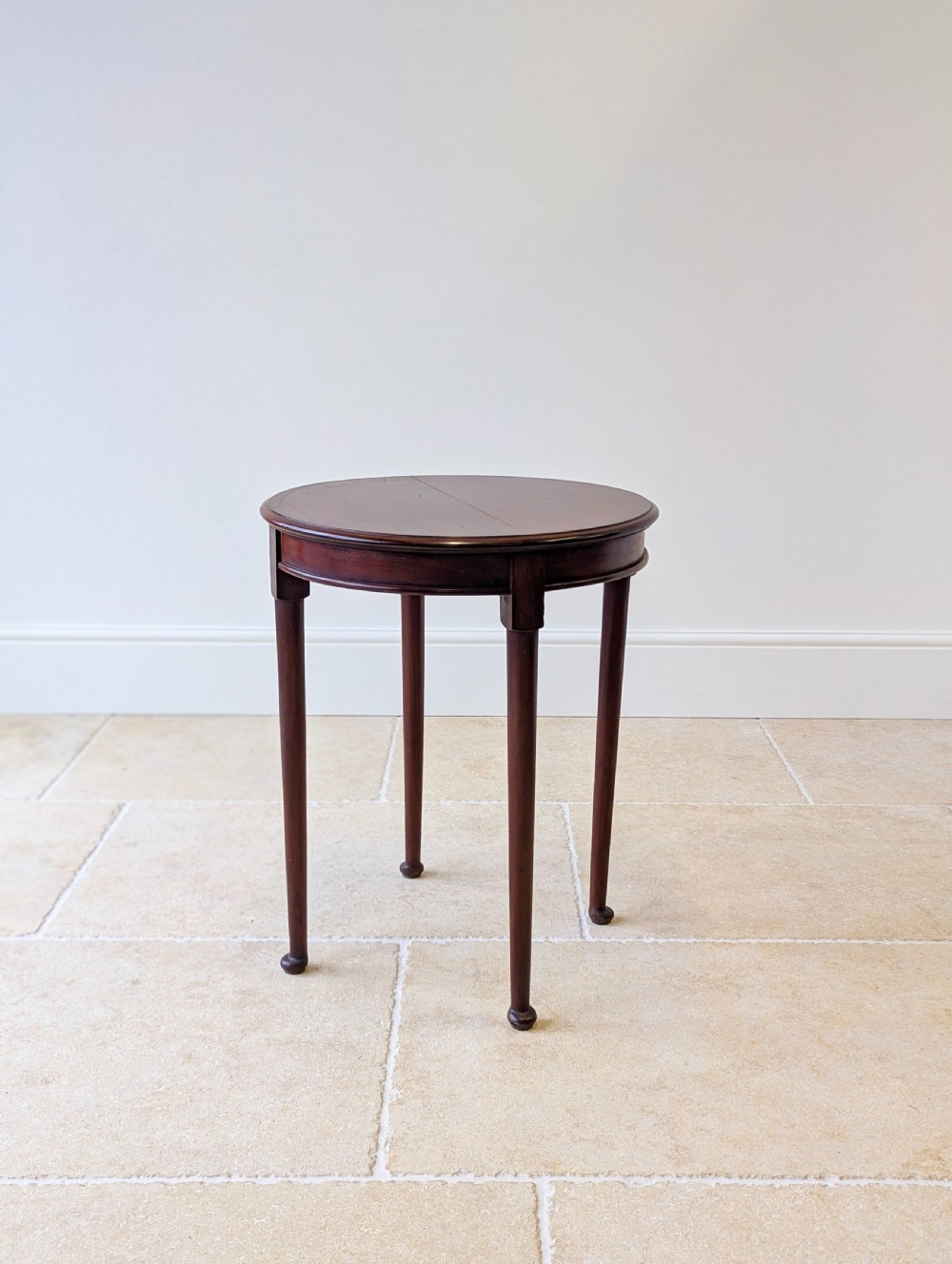 Antique Edwardian Mahogany Circular Occasional Table c.1910 View IX