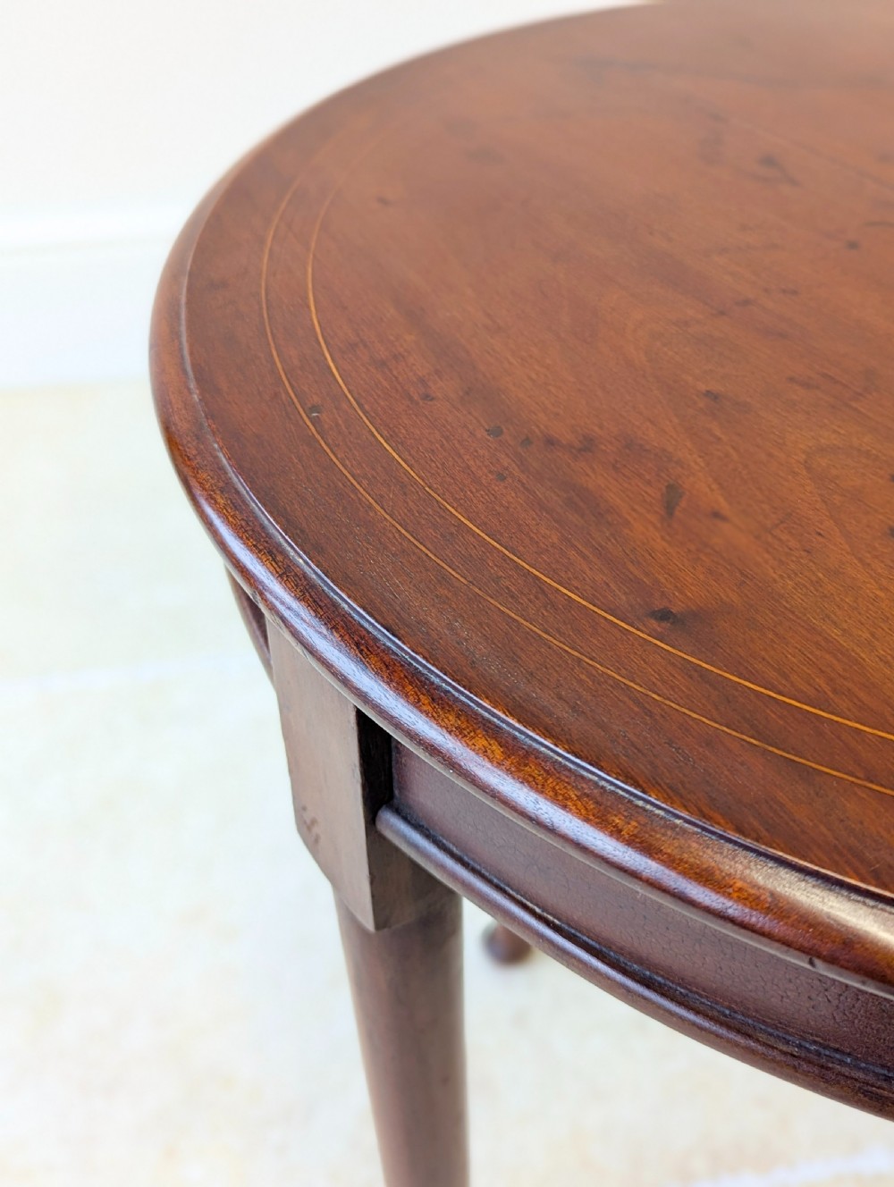 Antique Edwardian Mahogany Circular Occasional Table c.1910 View X