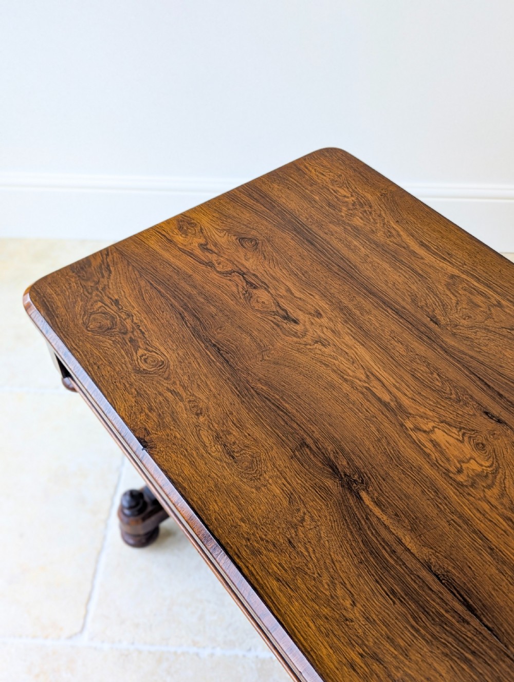 Antique Victorian Rosewood Library Table c.1870 View V