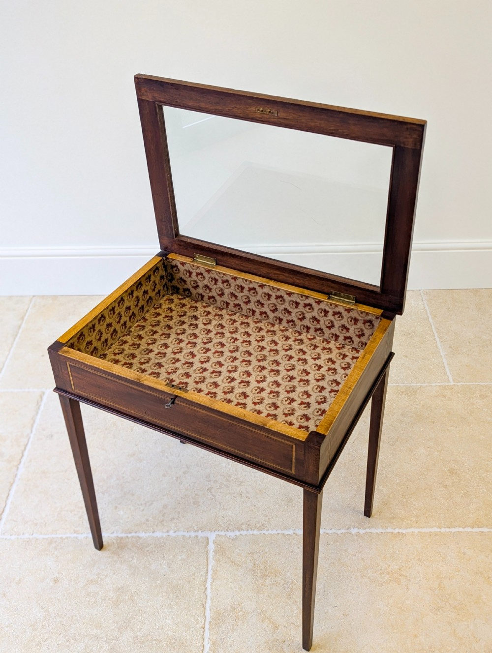 Antique Edwardian Mahogany Bijouterie Table c.1910 View XII
