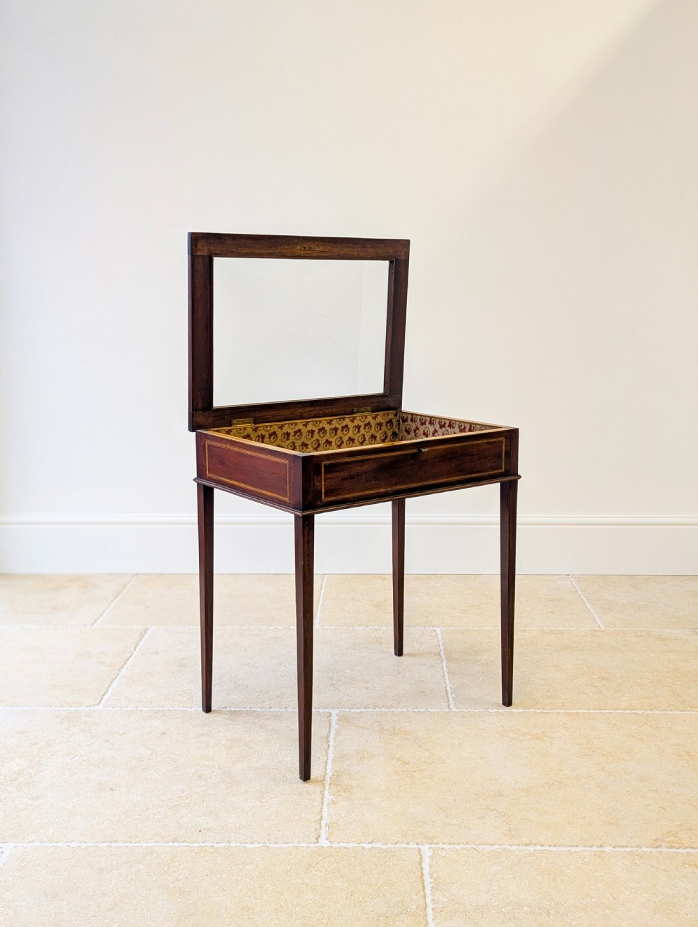 Antique Edwardian Mahogany Bijouterie Table c.1910 View XV