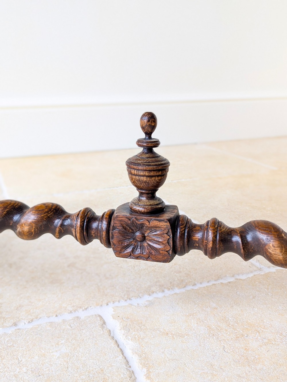Antique Victorian Carved Oak Library Table c.1890 View IX