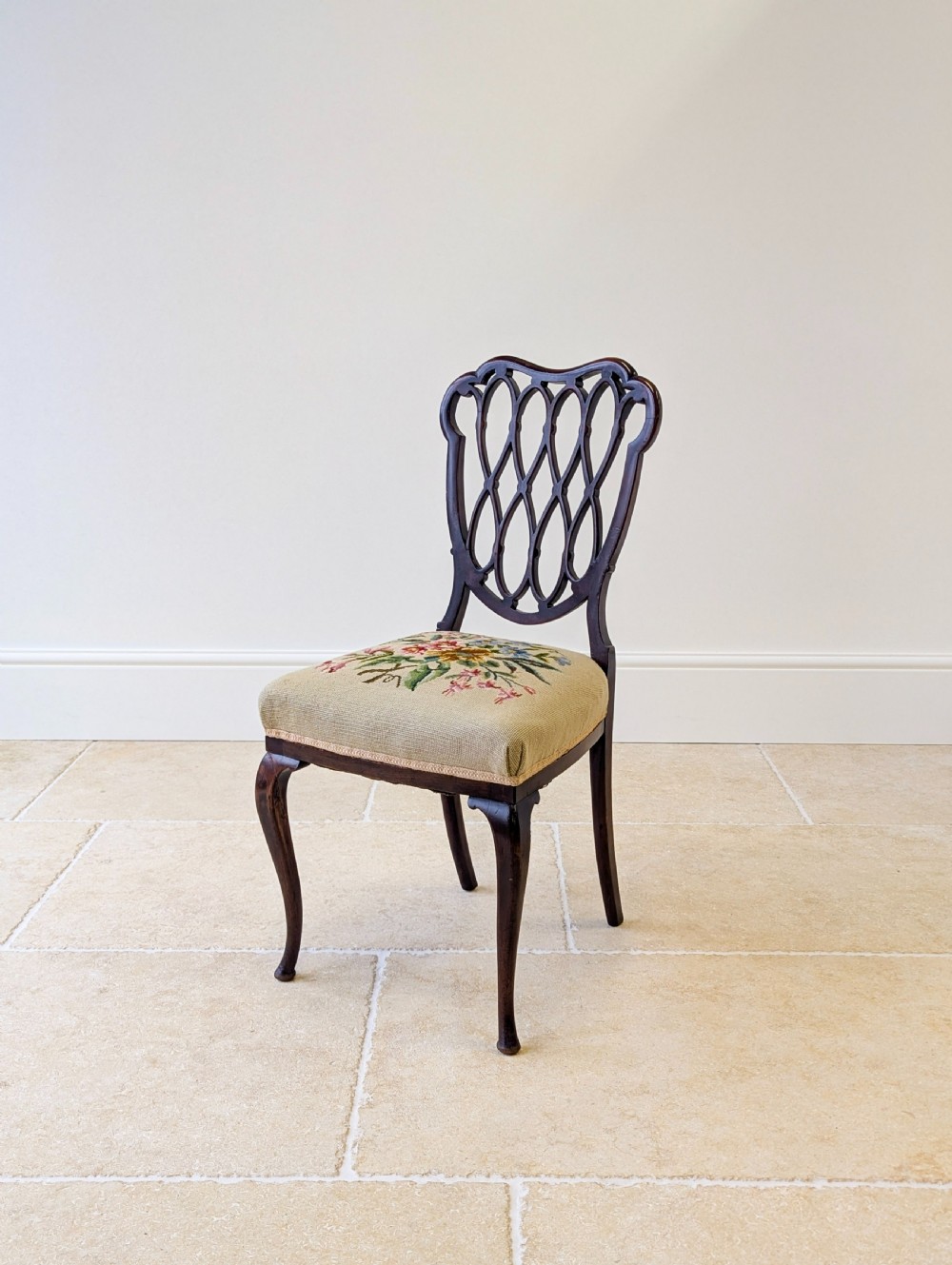 Antique Victorian Mahogany Side Chair c.1890