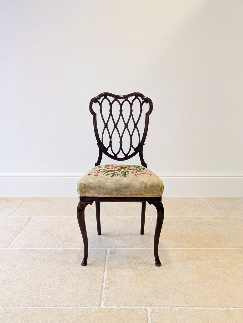Antique Victorian Mahogany Side Chair c.1890 View III