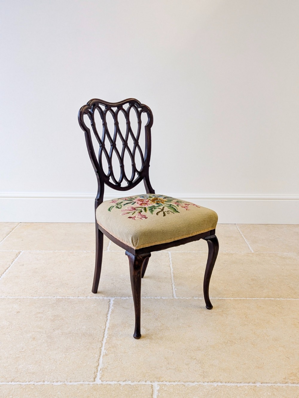 Antique Victorian Mahogany Side Chair c.1890 View X