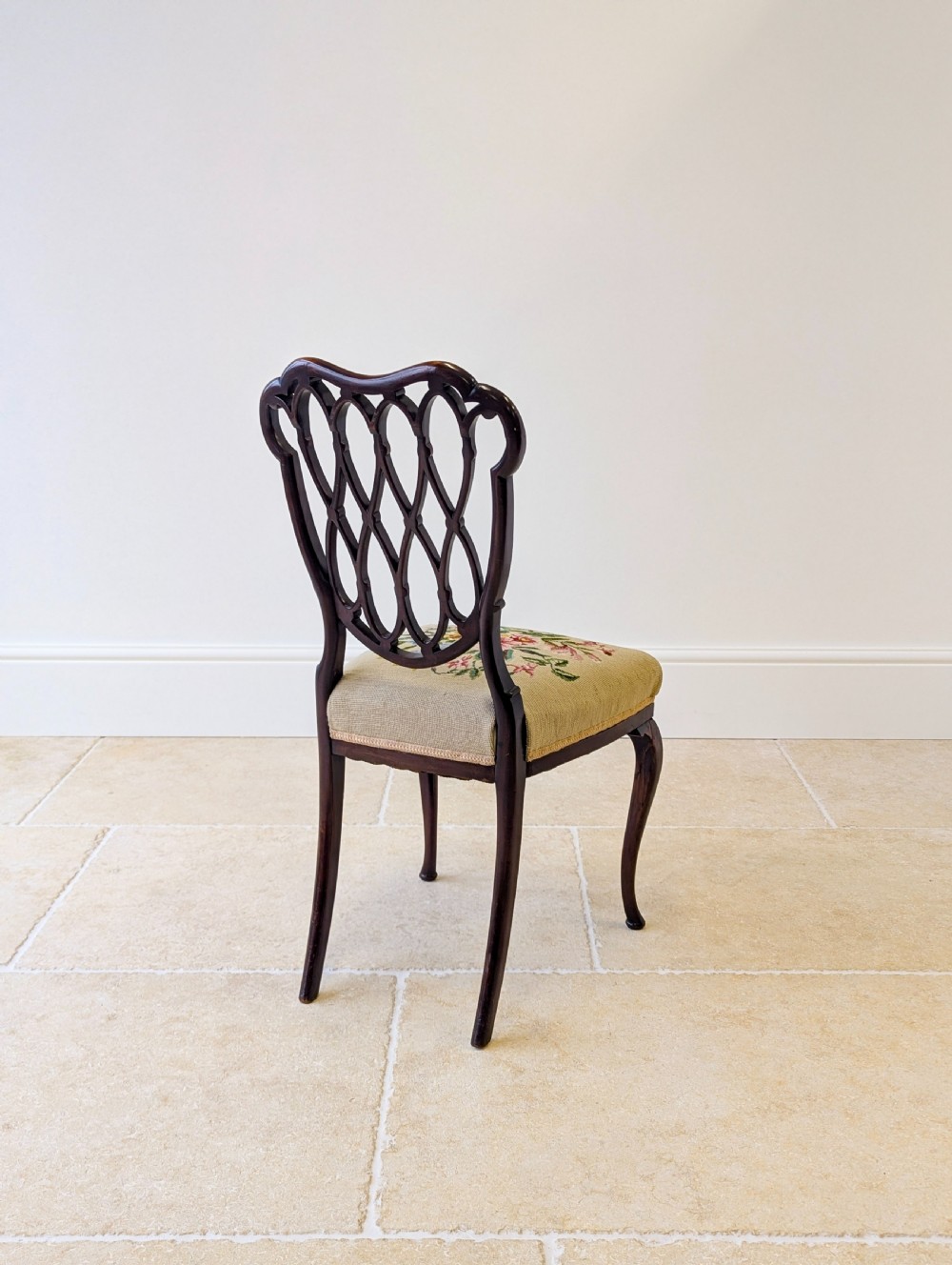 Antique Victorian Mahogany Side Chair c.1890 View XI