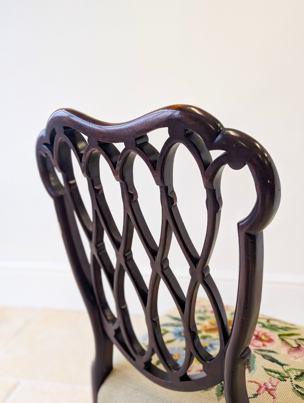 Antique Victorian Mahogany Side Chair c.1890 View XII