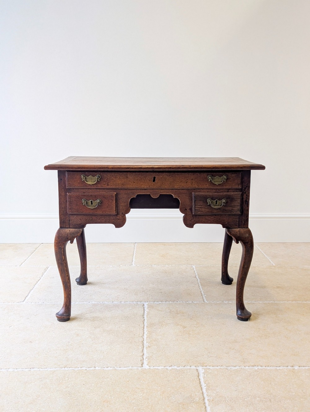 Antique 18th Century Georgian Oak Lowboy c.1750 View II