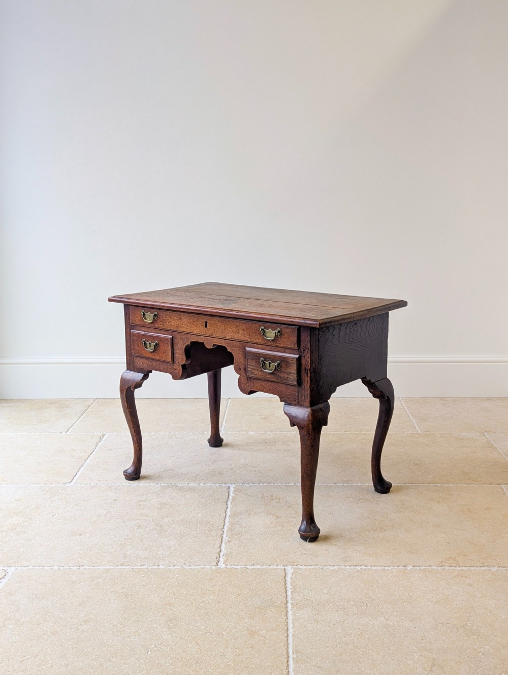 Antique 18th Century Georgian Oak Lowboy c.1750 View VII