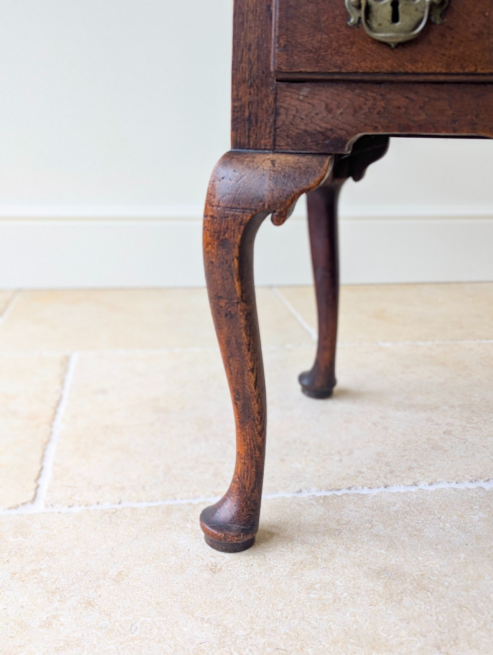 Antique 18th Century Georgian Oak Lowboy c.1750 View VIII