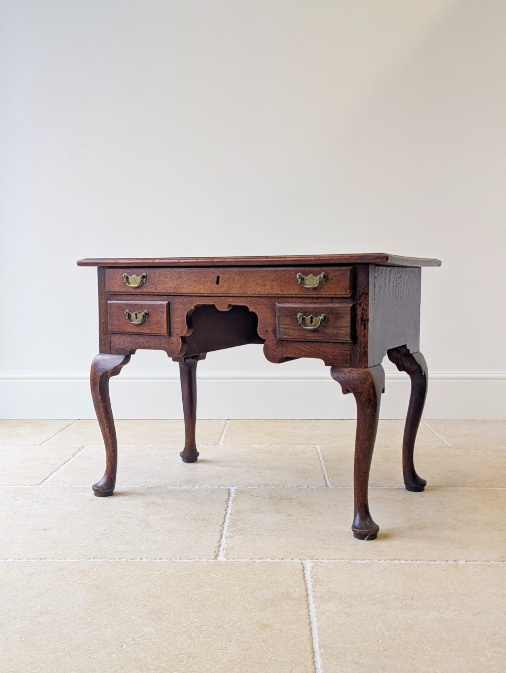 Antique 18th Century Georgian Oak Lowboy c.1750 View IX