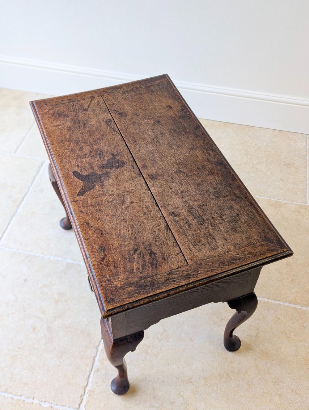 Antique 18th Century Georgian Oak Lowboy c.1750 View XI