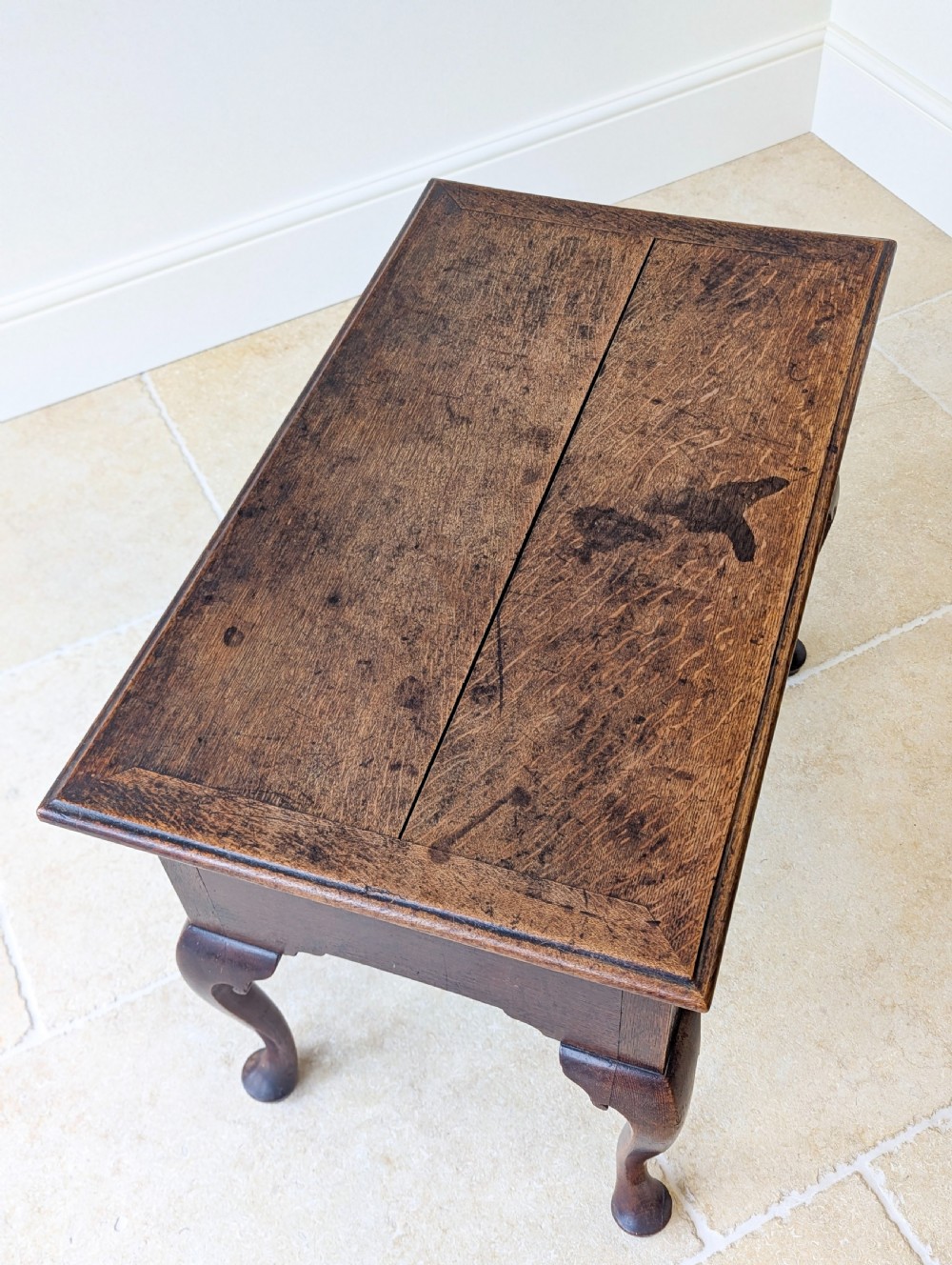 Antique 18th Century Georgian Oak Lowboy c.1750 View XIII