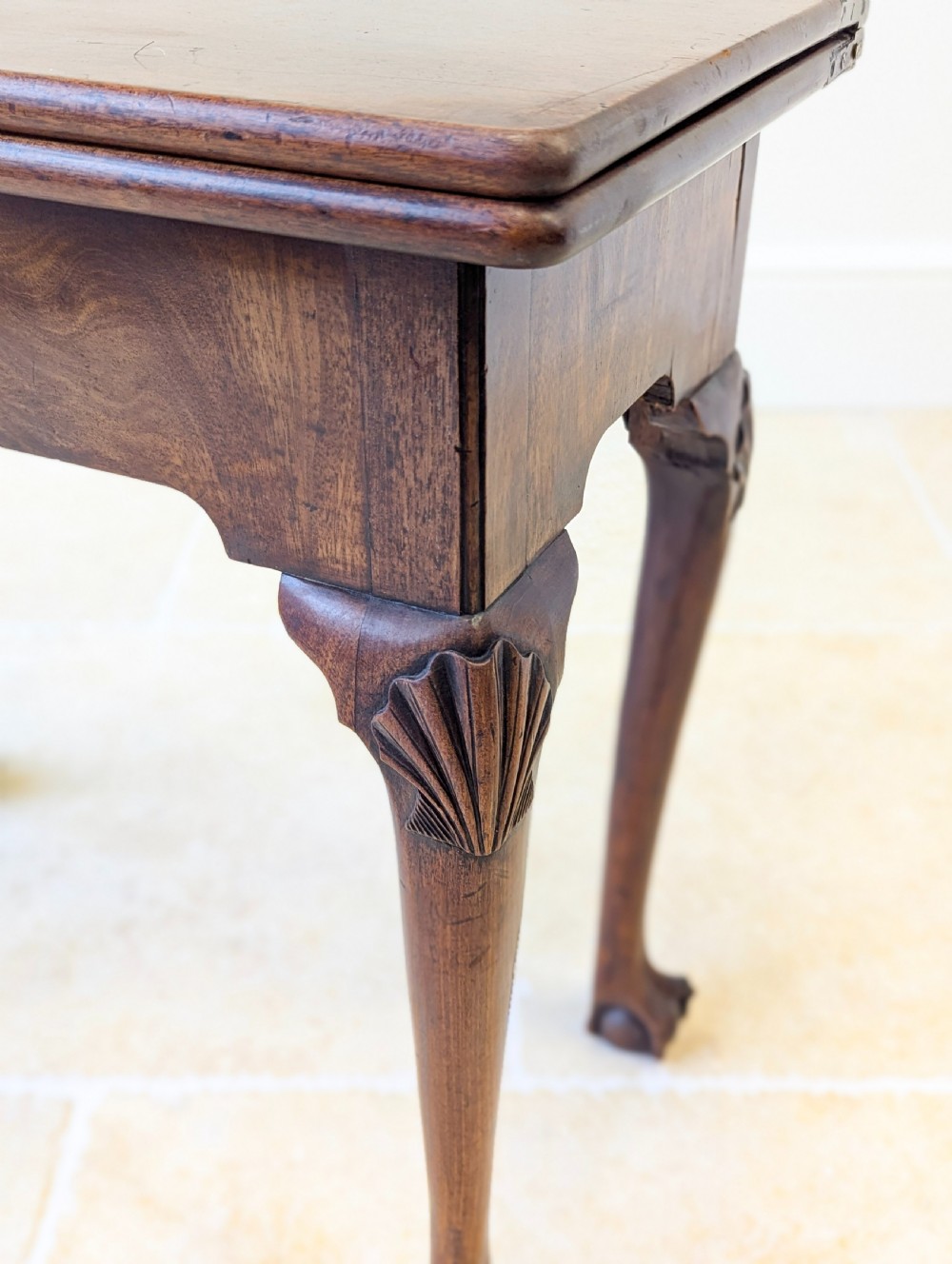 Antique Regency Mahogany Fold-Over Tea Table c.1810 View VI