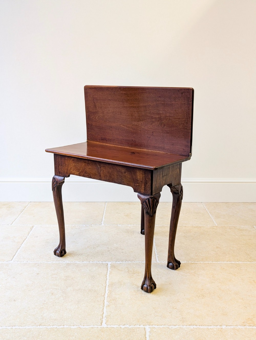 Antique Regency Mahogany Fold-Over Tea Table c.1810 View VIII