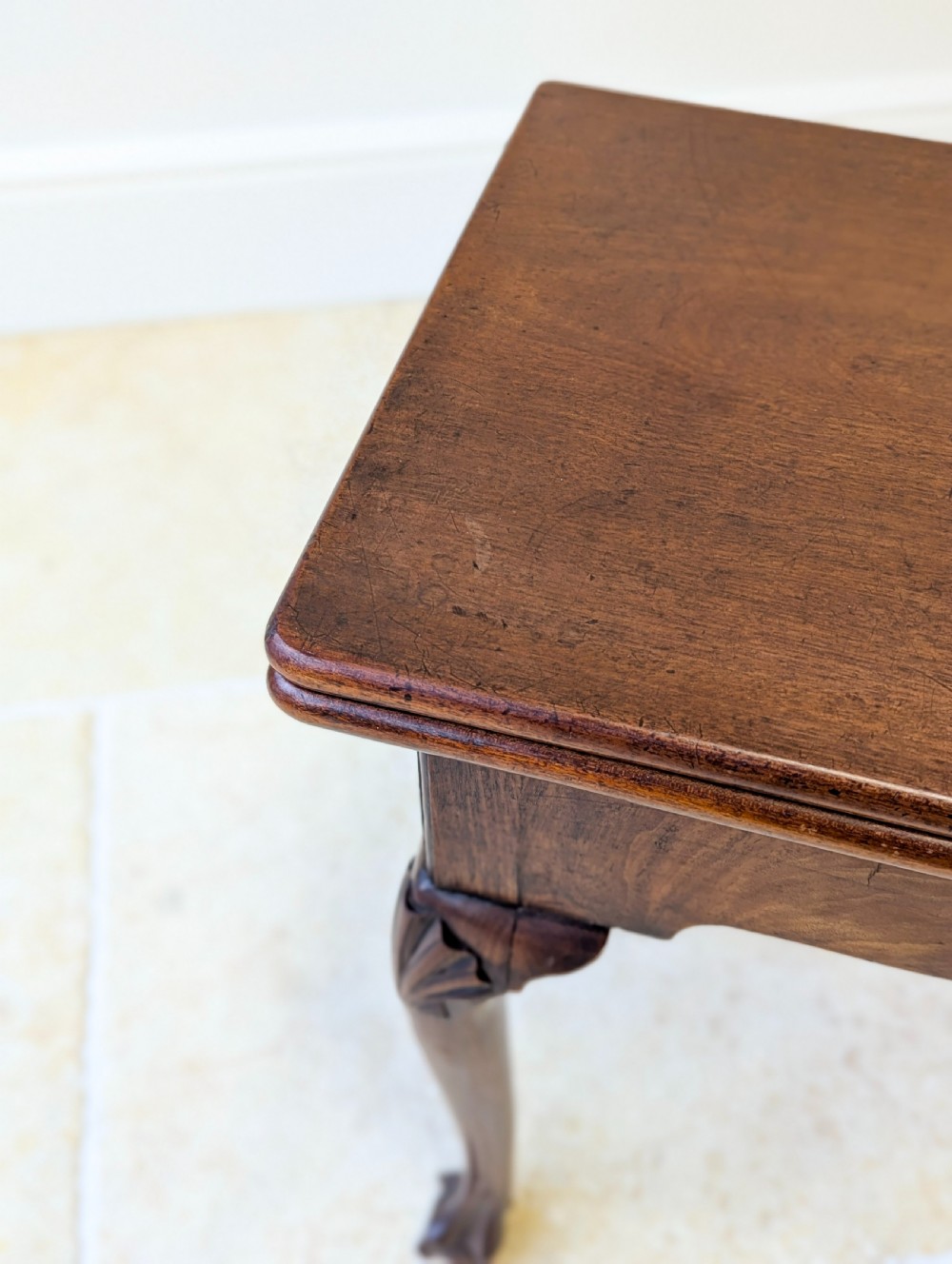 Antique Regency Mahogany Fold-Over Tea Table c.1810 View XI