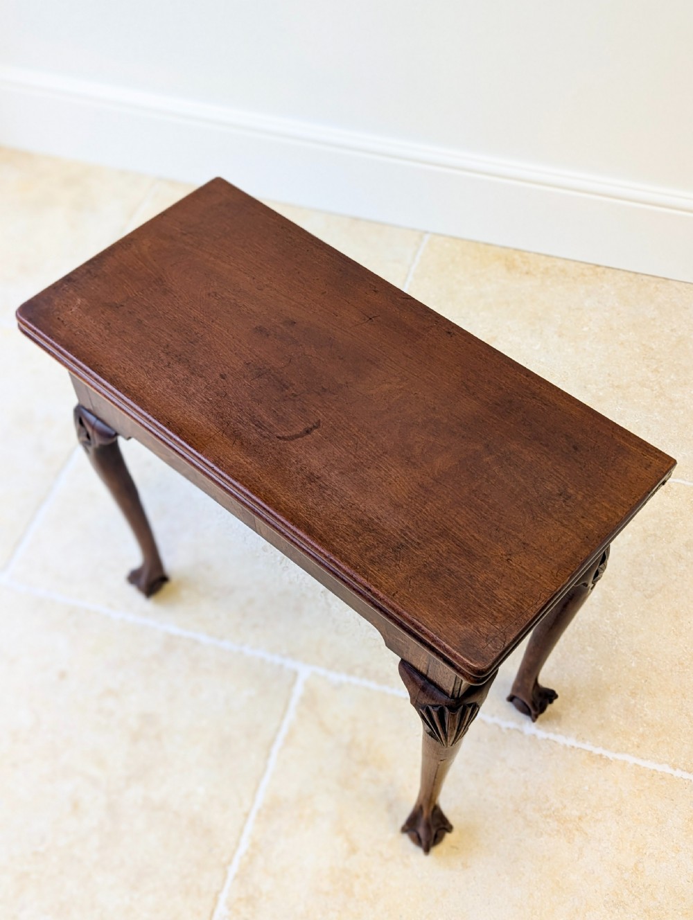 Antique Regency Mahogany Fold-Over Tea Table c.1810 View XIV