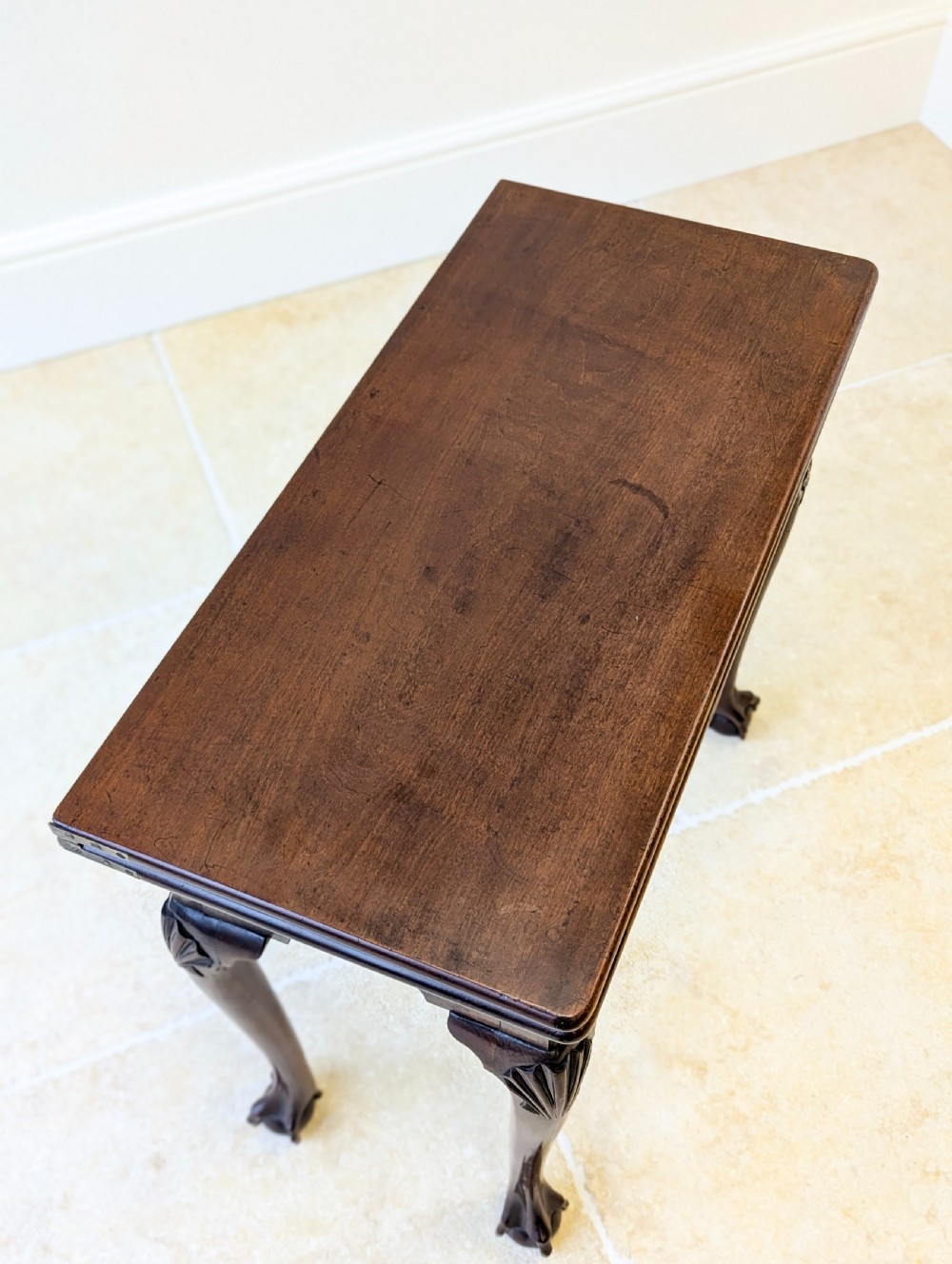Antique Regency Mahogany Fold-Over Tea Table c.1810 View XV
