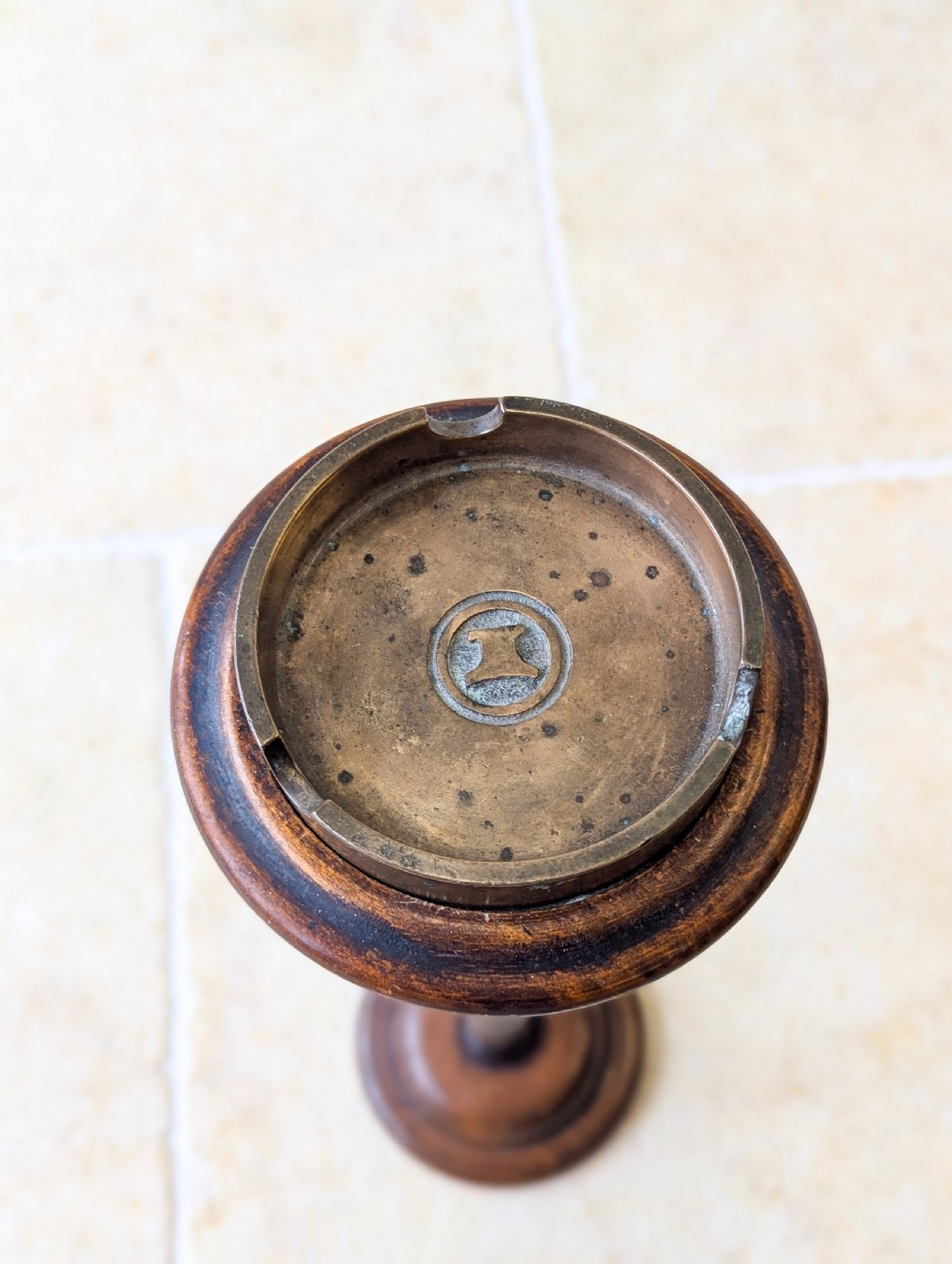 Antique Edwardian Walnut Smoking Stand c.1910 View IV