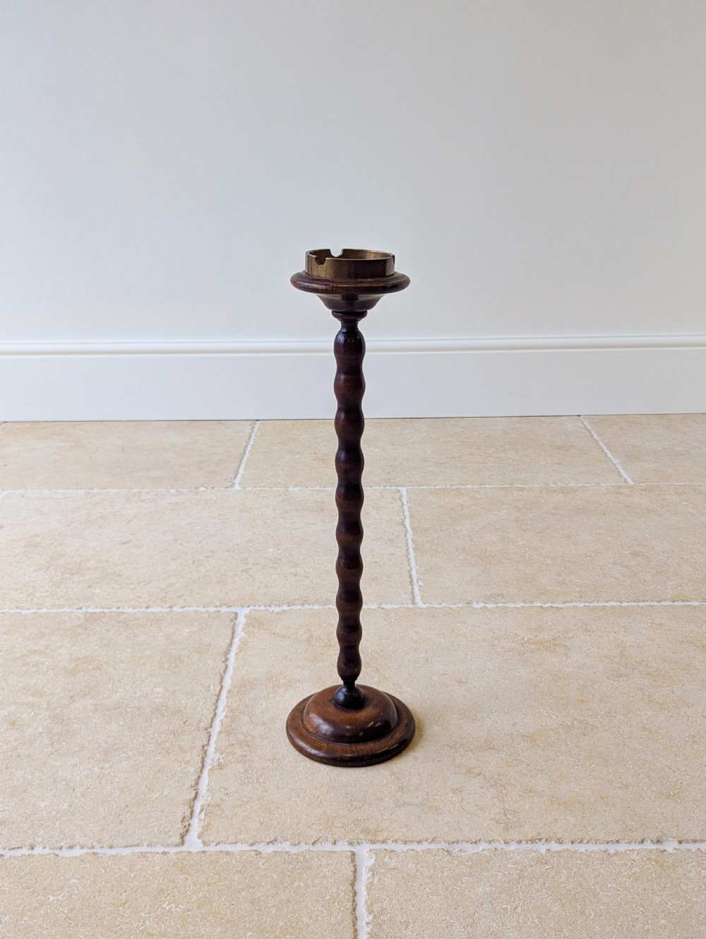 Antique Edwardian Walnut Smoking Stand c.1910 View IX