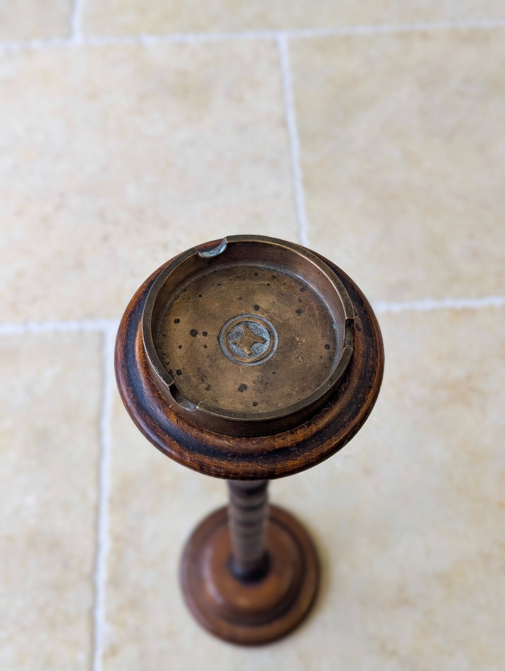 Antique Edwardian Walnut Smoking Stand c.1910 View XIV