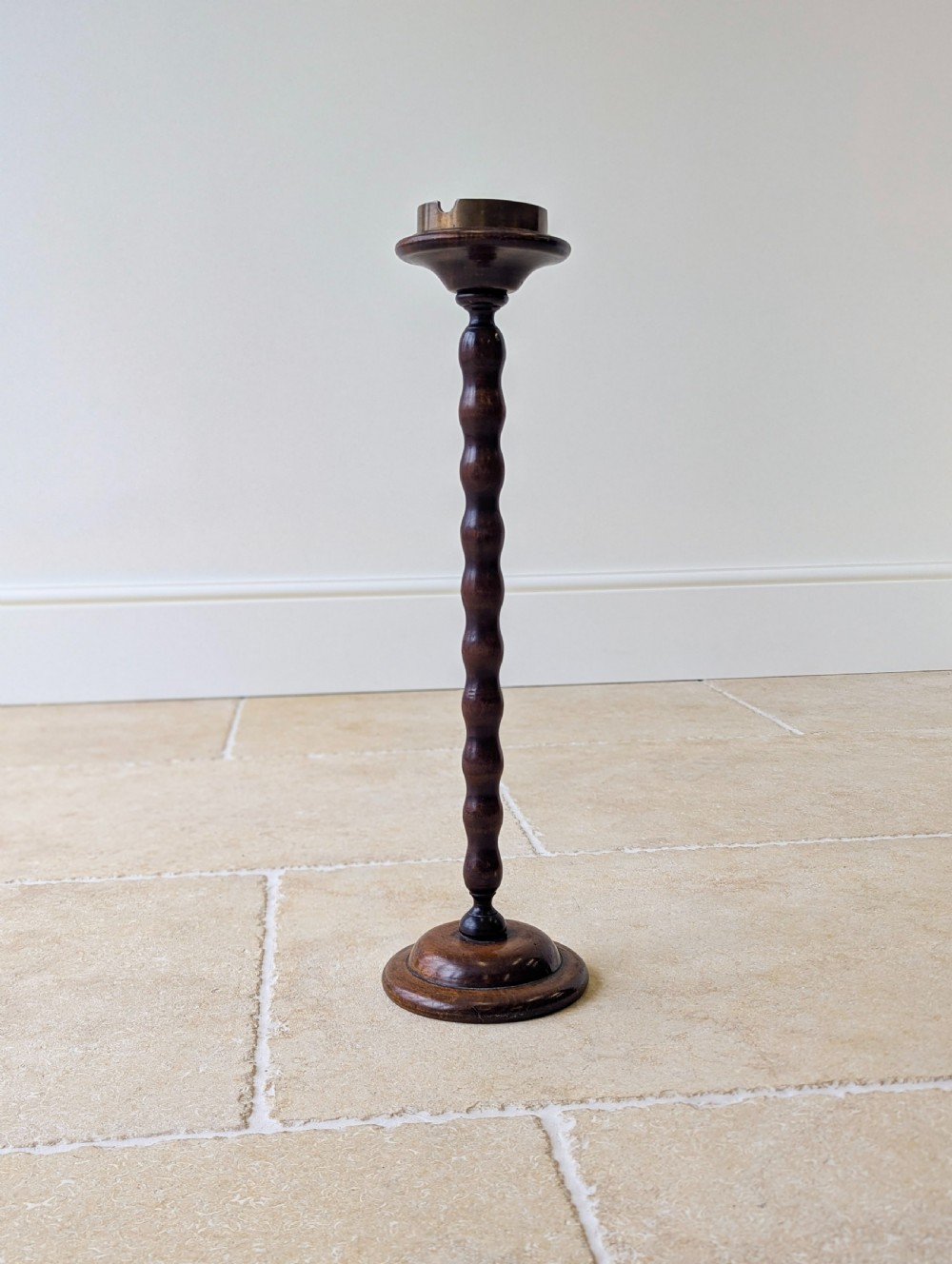 Antique Edwardian Walnut Smoking Stand c.1910 View XV