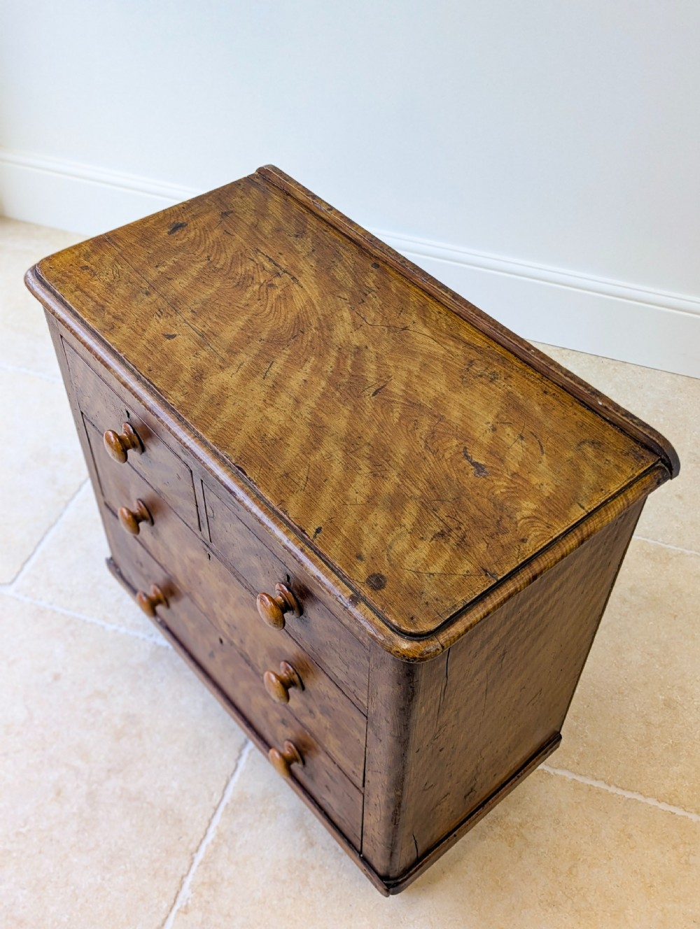 Antique Victorian Scumbled Pine Chest of Drawers c.1860 View III