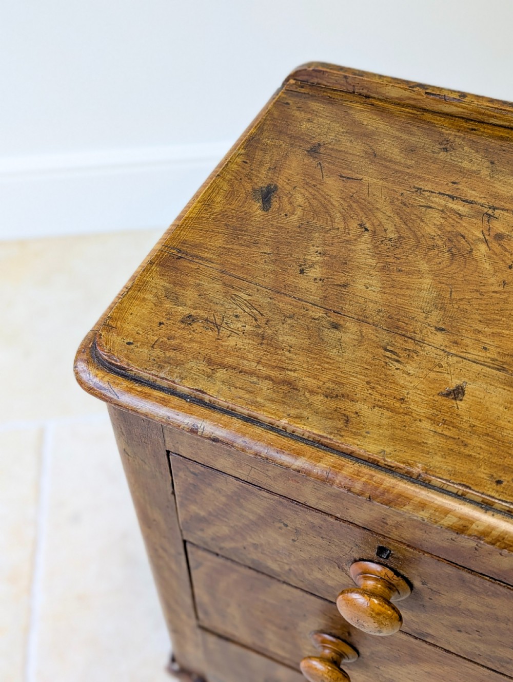 Antique Victorian Scumbled Pine Chest of Drawers c.1860 View V