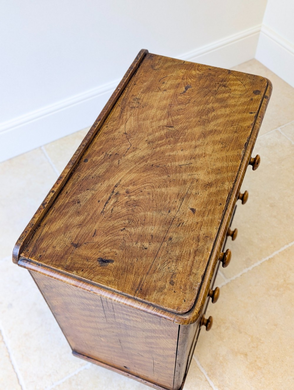 Antique Victorian Scumbled Pine Chest of Drawers c.1860 View XIII