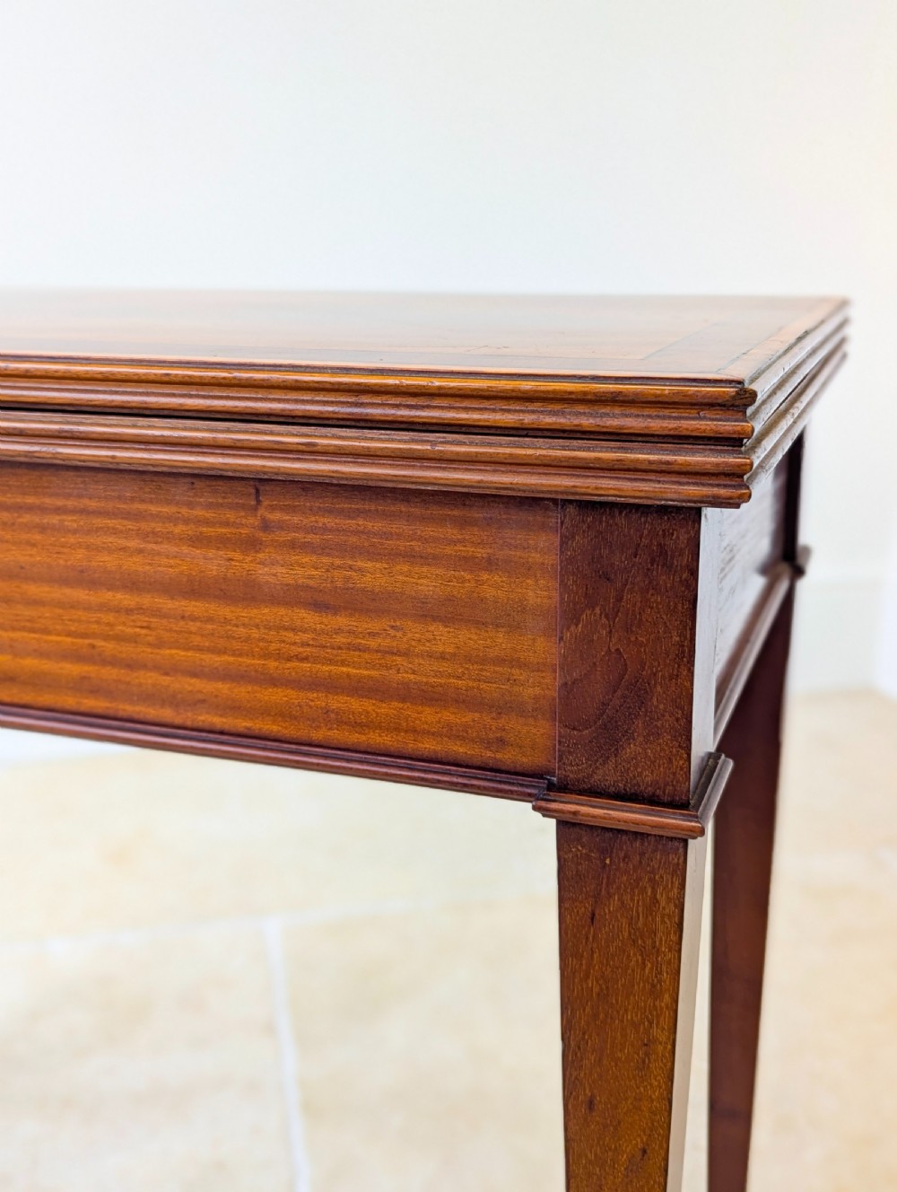 Antique Victorian Mahogany Card Table c.1890 View VI