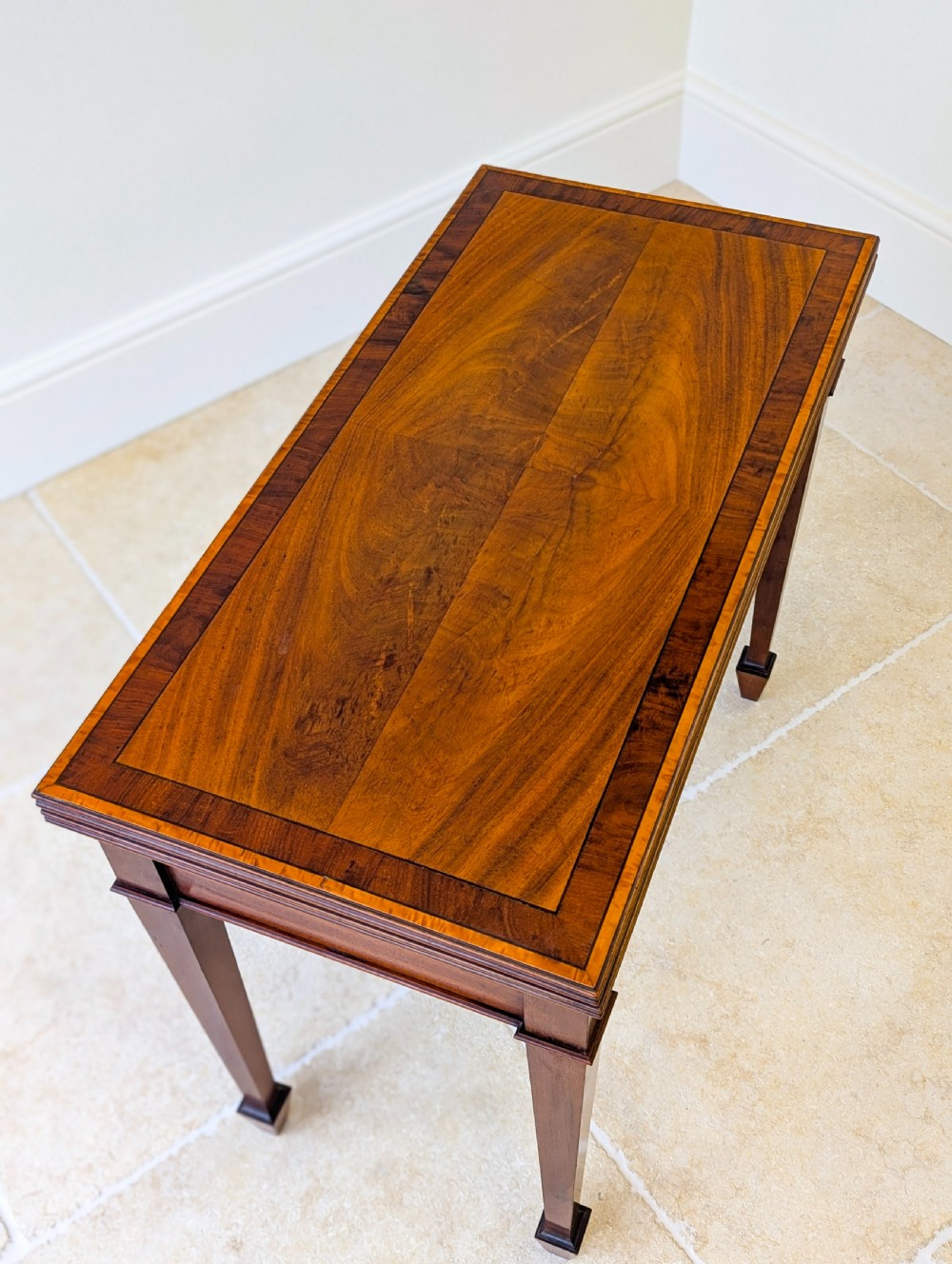Antique Victorian Mahogany Card Table c.1890 View XIV