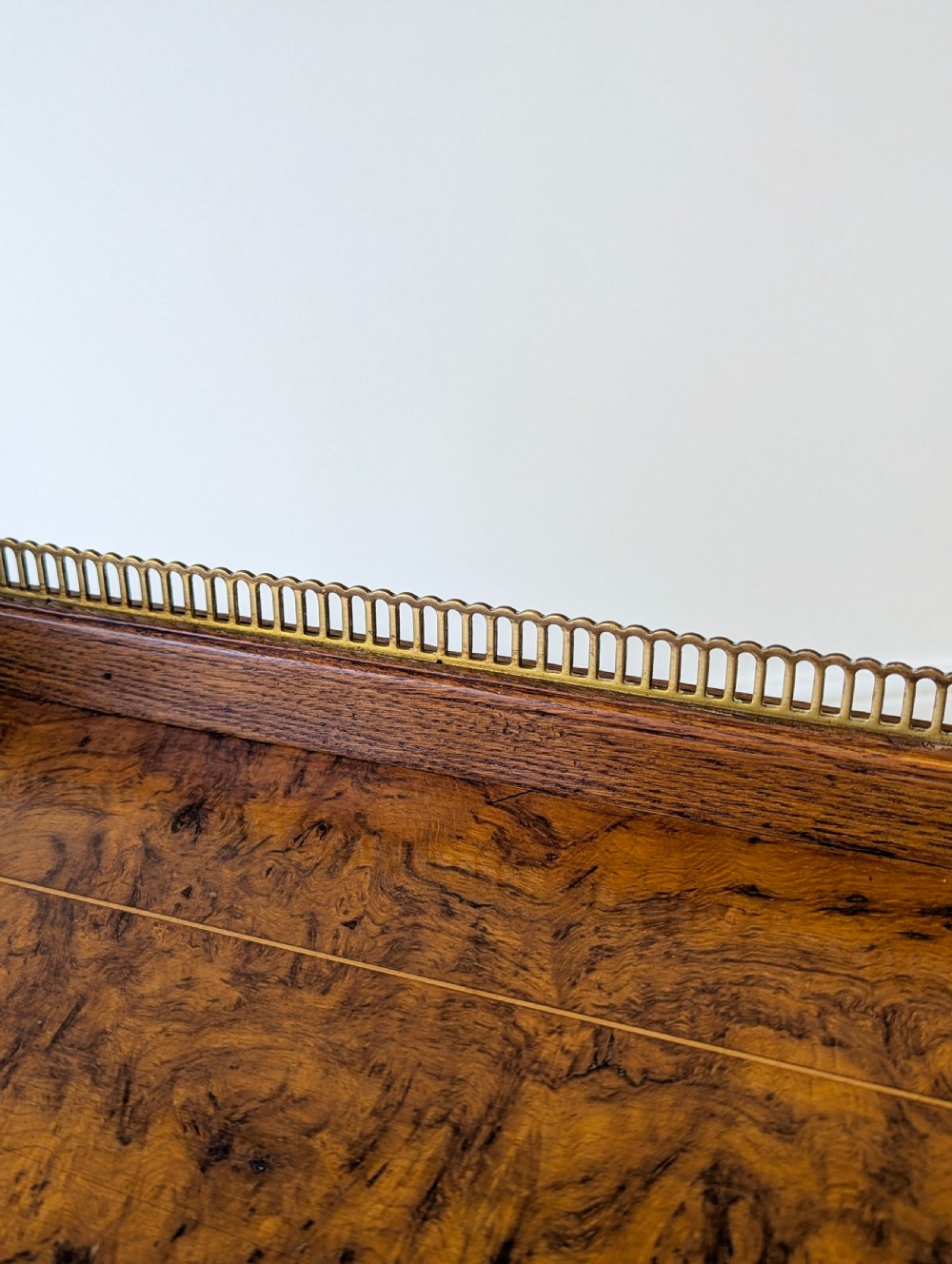 Antique Edwardian Pollard Oak Writing Table c.1910 View XII