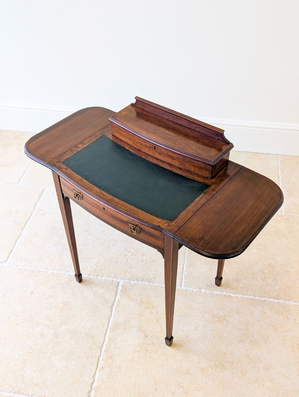 Antique Edwardian Inlaid Mahogany Writing Table c.1905 View VIII