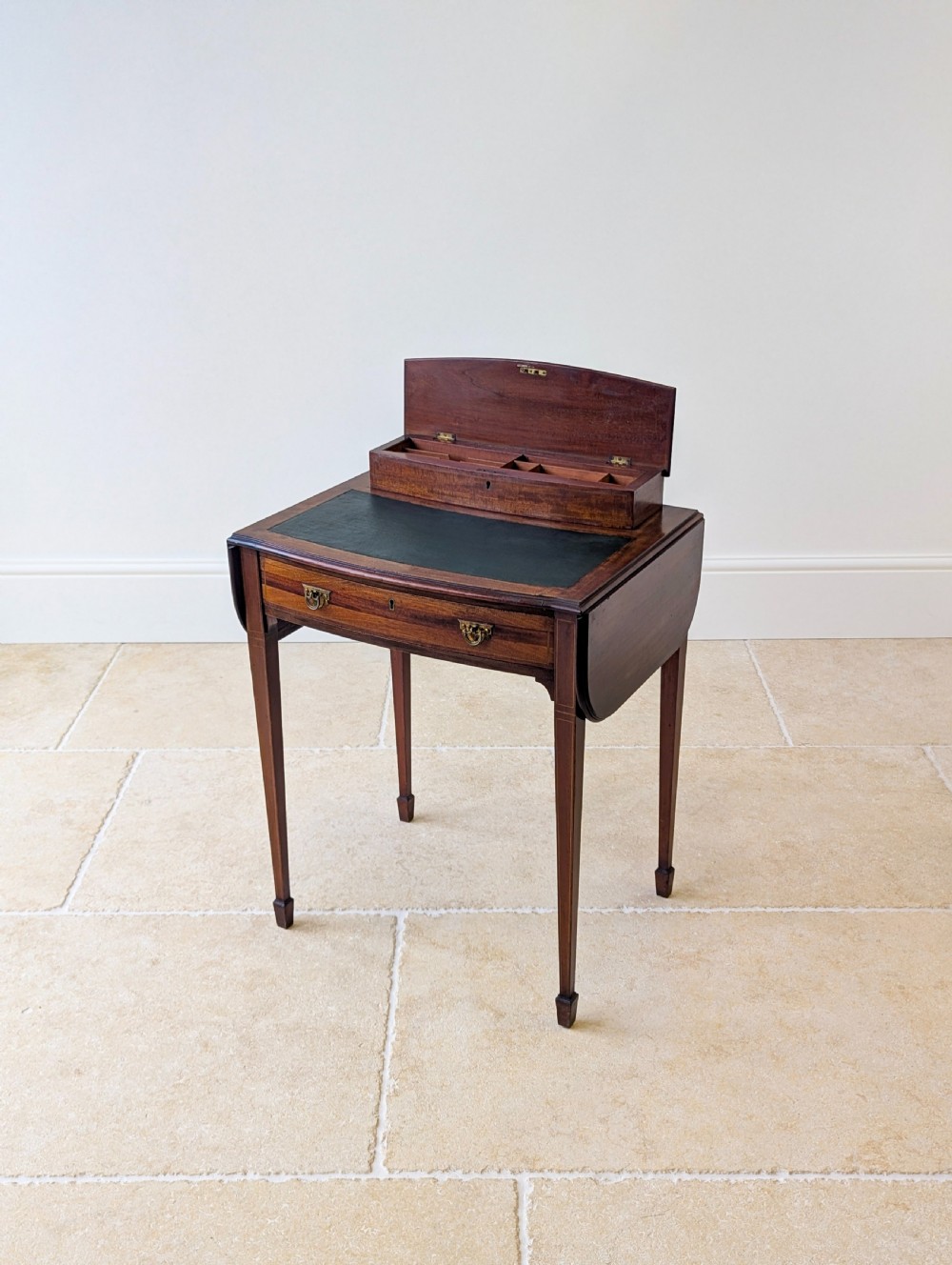 Antique Edwardian Inlaid Mahogany Writing Table c.1905 View XV