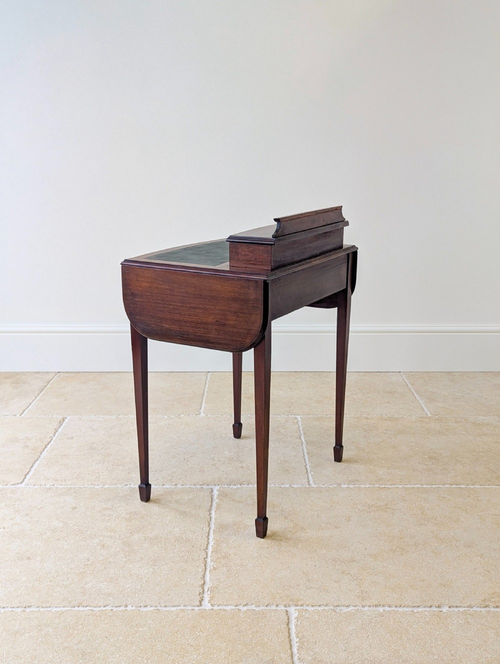 Antique Edwardian Inlaid Mahogany Writing Table c.1905 View XIX