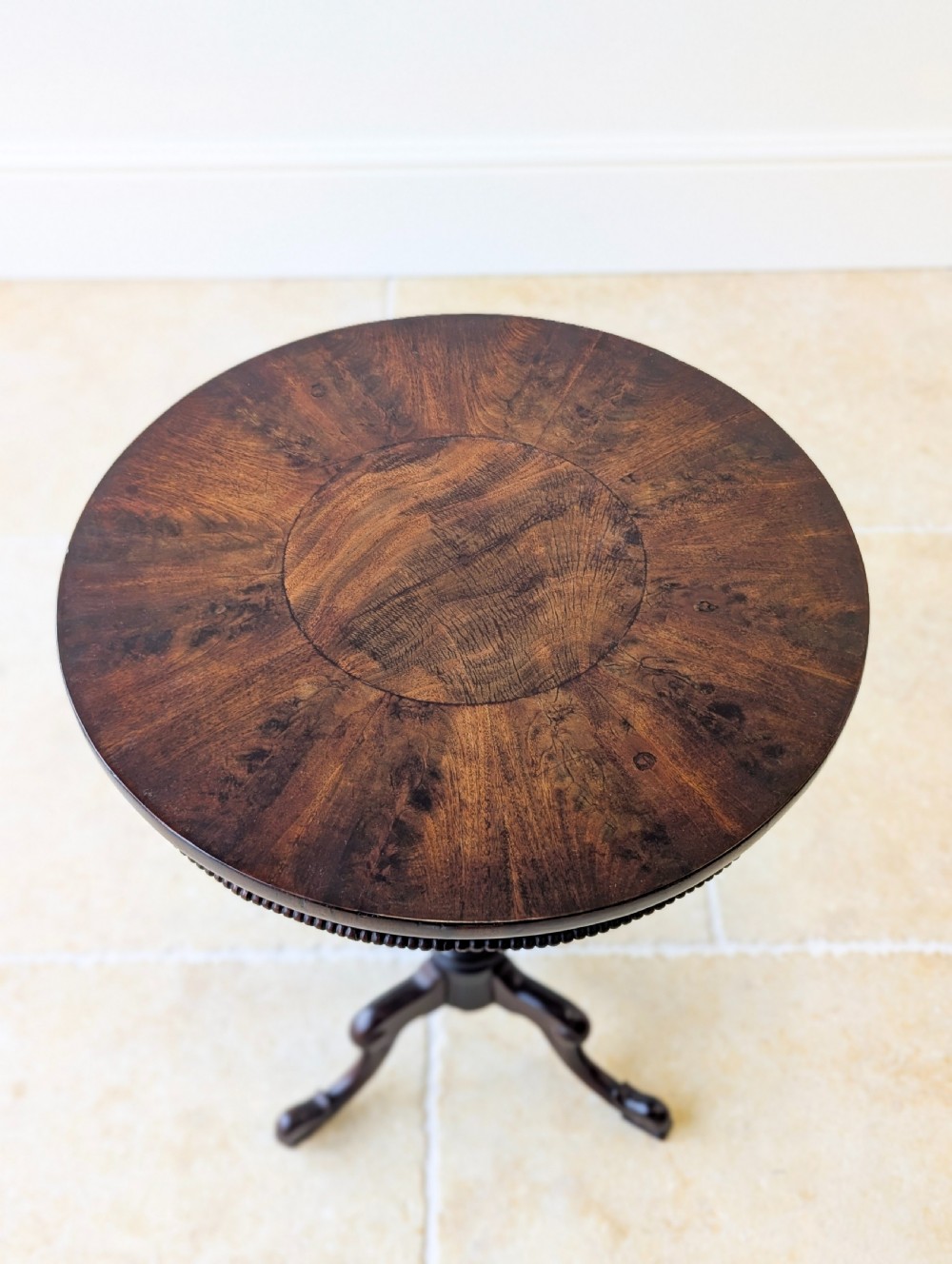 Antique William IV Mahogany Tripod Wine Table c.1830 View II