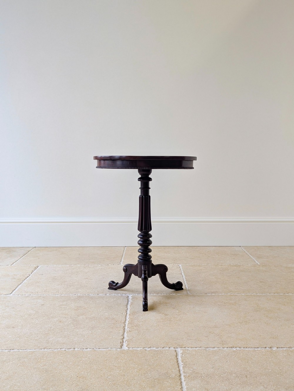 Antique William IV Mahogany Tripod Wine Table c.1830 View III