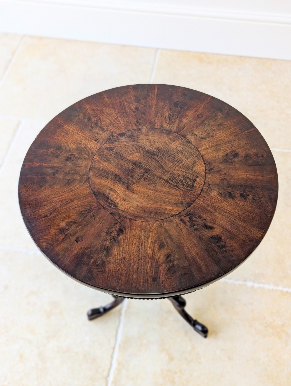Antique William IV Mahogany Tripod Wine Table c.1830 View VIII