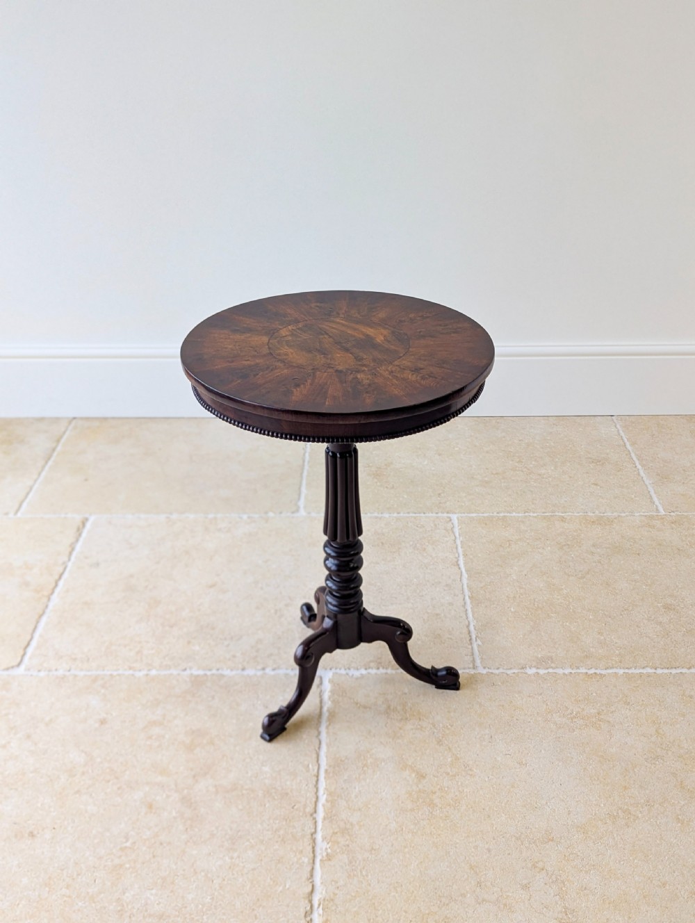 Antique William IV Mahogany Tripod Wine Table c.1830 View X