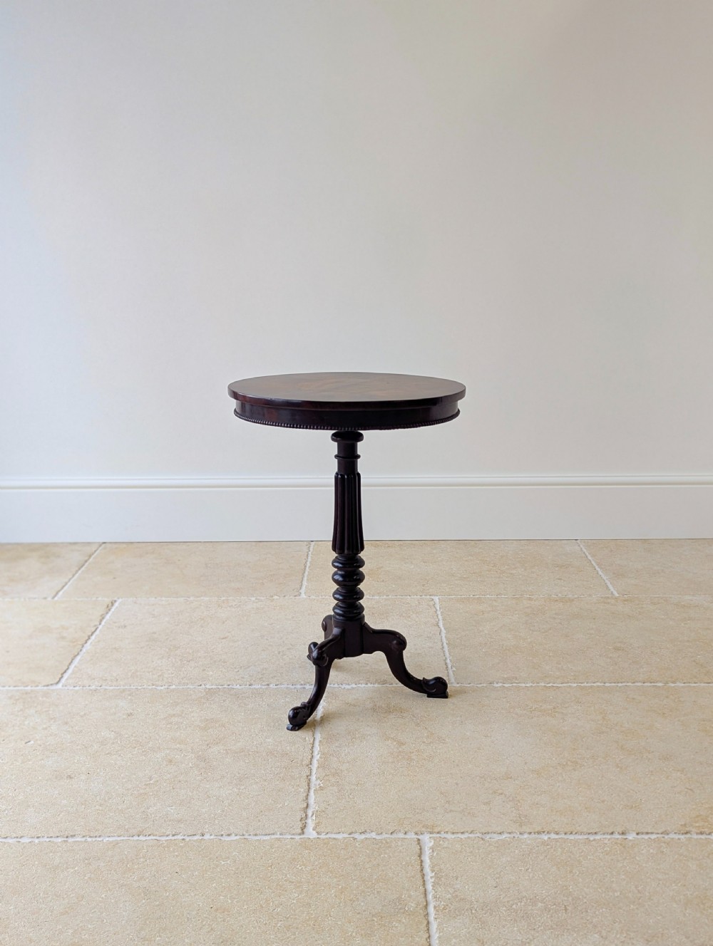 Antique William IV Mahogany Tripod Wine Table c.1830 View XI