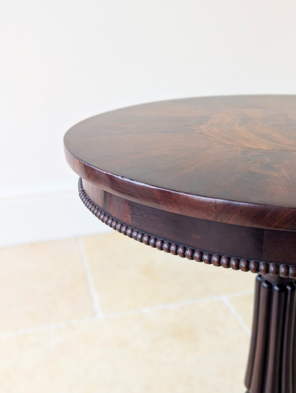Antique William IV Mahogany Tripod Wine Table c.1830 View XII