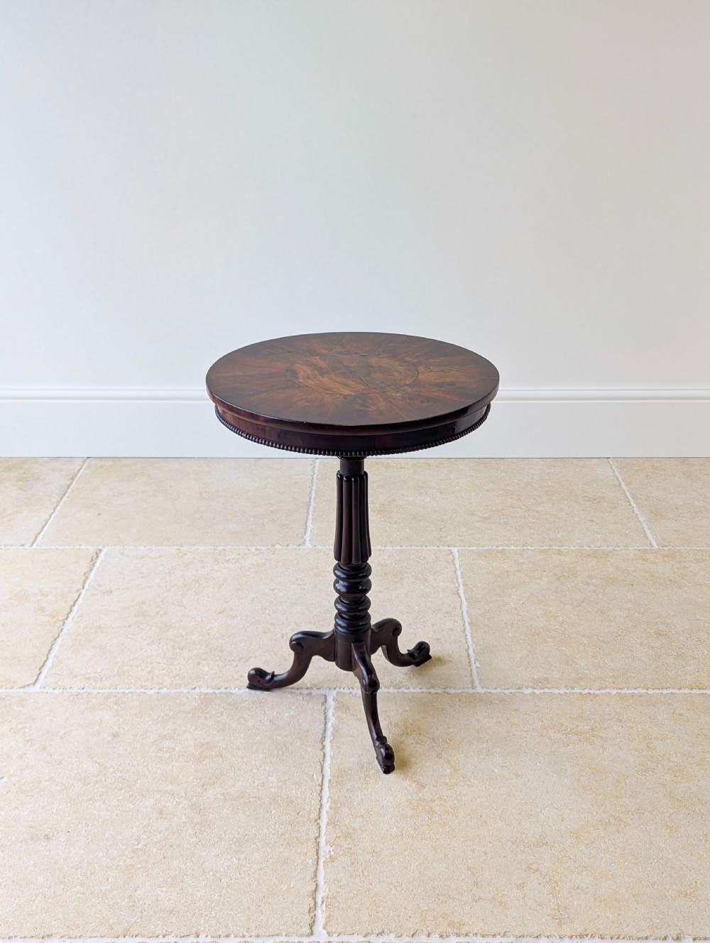 Antique William IV Mahogany Tripod Wine Table c.1830 View XIII