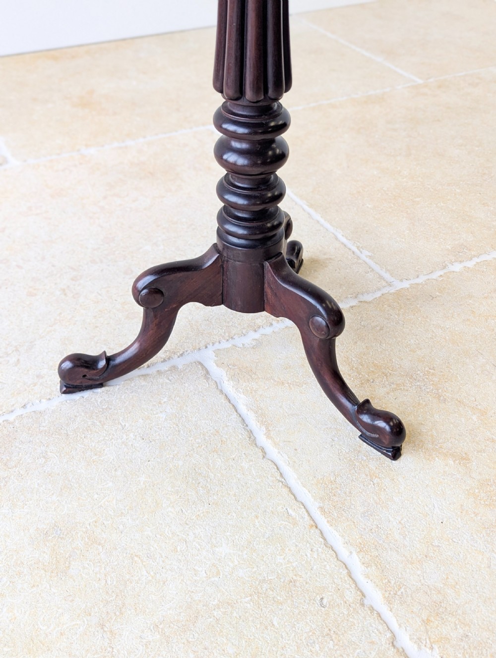 Antique William IV Mahogany Tripod Wine Table c.1830 View XIV