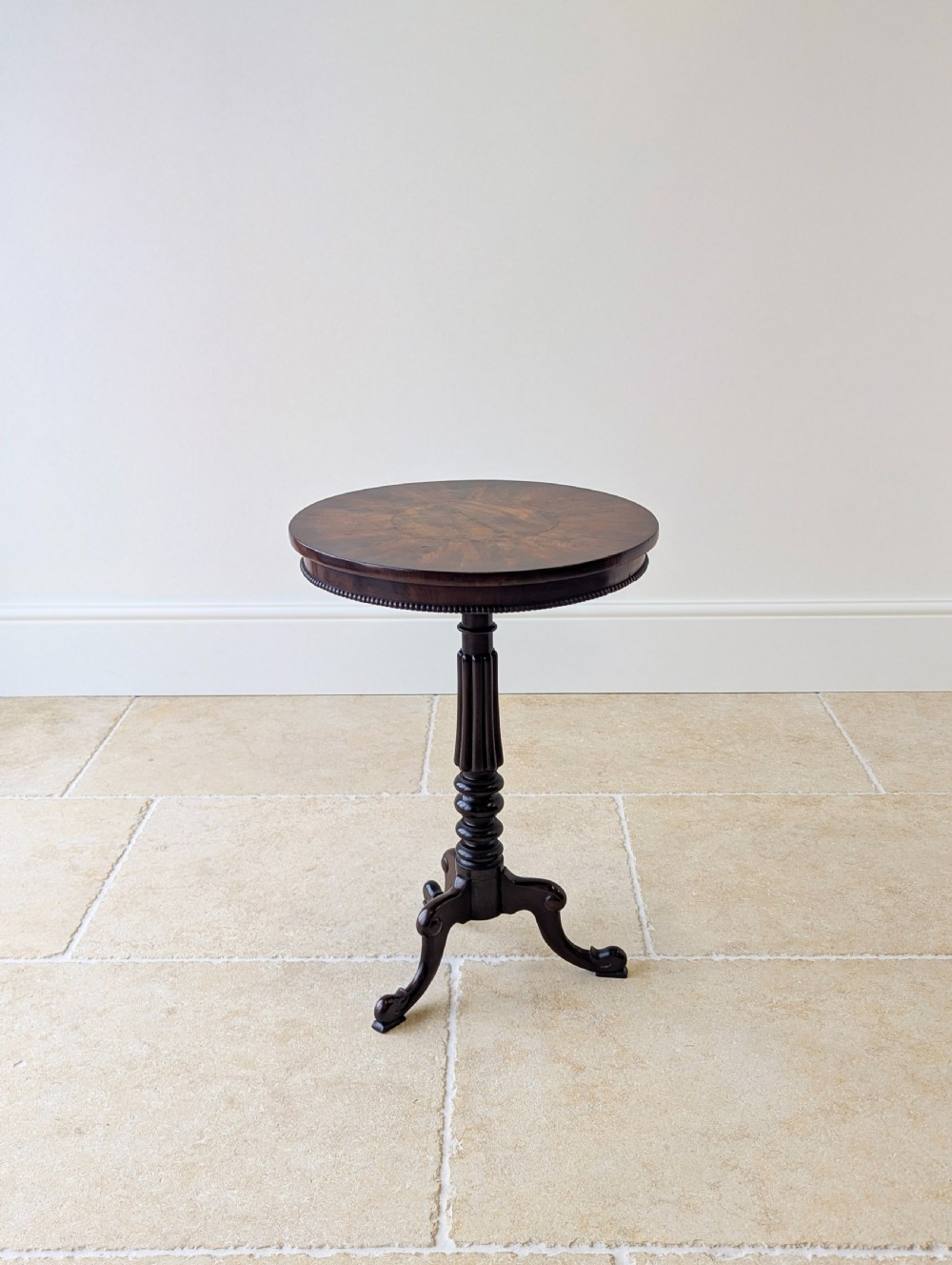 Antique William IV Mahogany Tripod Wine Table c.1830 View XV