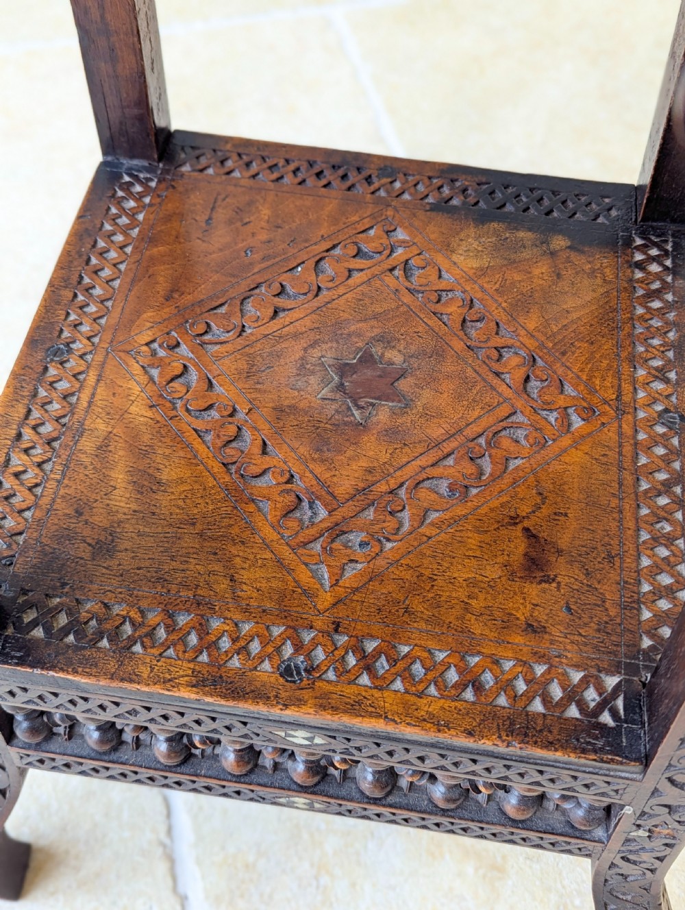 Antique Late 19th Century Moorish Occasional Table View VII