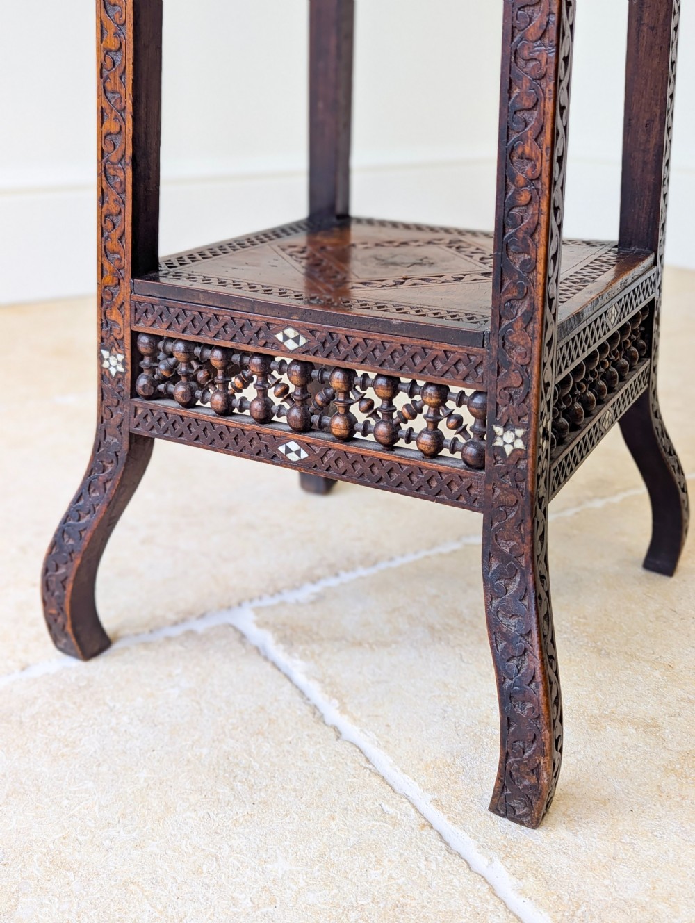 Antique Late 19th Century Moorish Occasional Table View IX