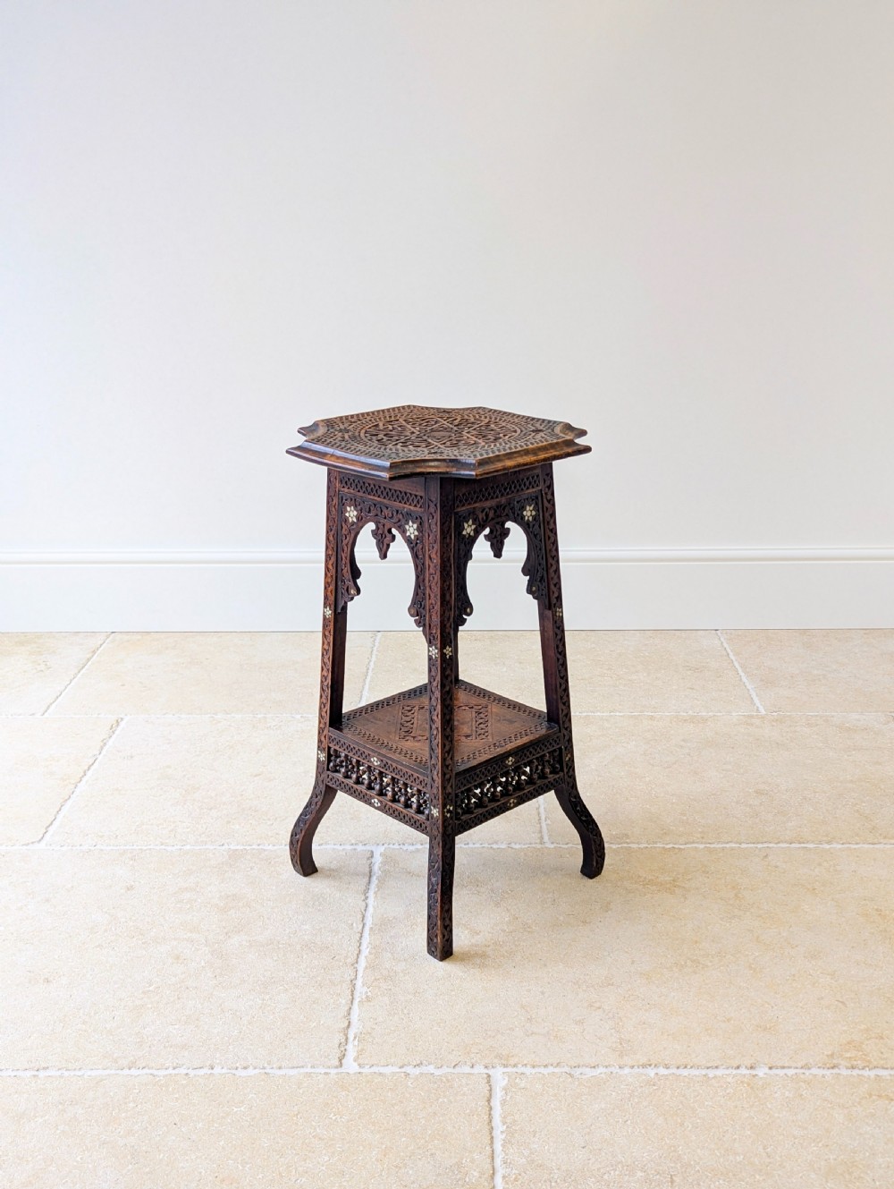 Antique Late 19th Century Moorish Occasional Table View XII