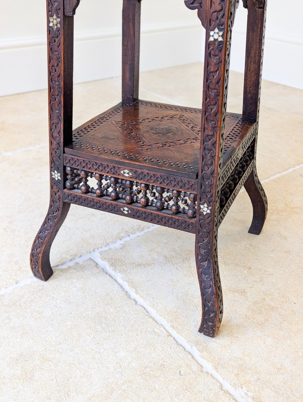 Antique Late 19th Century Moorish Occasional Table View XV