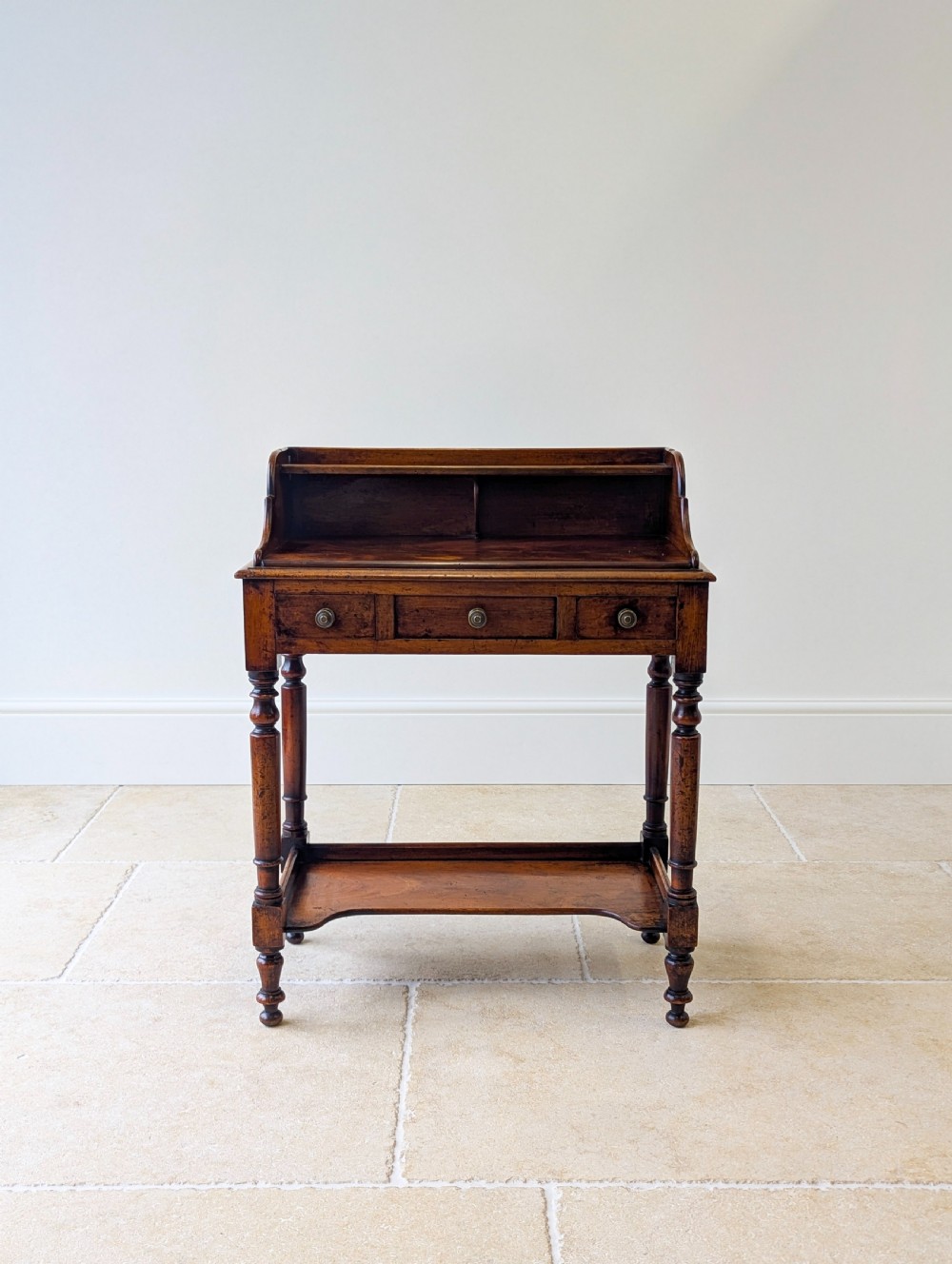 Antique Victorian Walnut Small Writing Table c.1890 View II