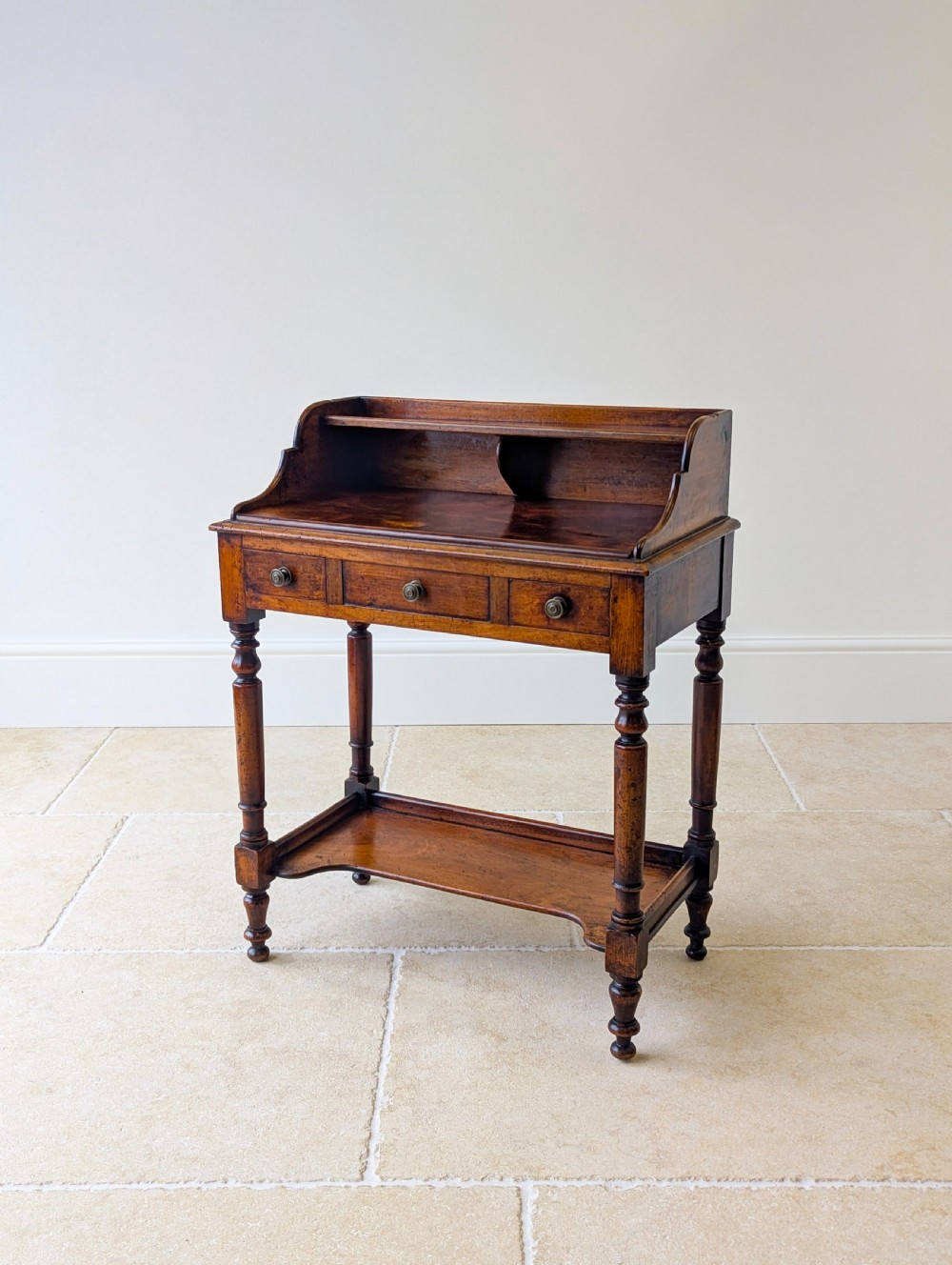 Antique Victorian Walnut Small Writing Table c.1890 View V